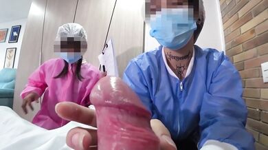 TWO NURSES decided to try out my NEW DICK in practice