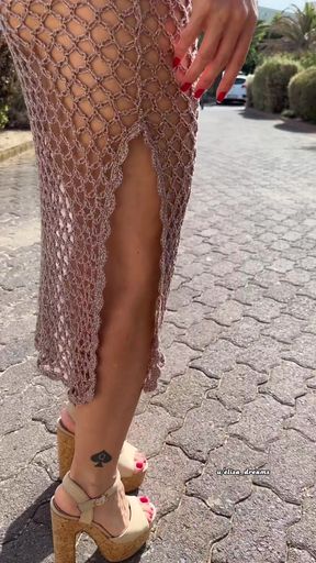 You like seeing me walk around naked under transparent dresses too!