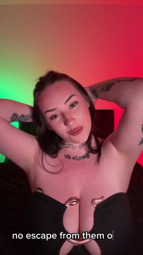 Captivating moment from &quot;Sexy dominant goth fantasy JOI&quot;