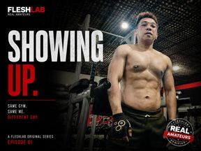 SHOWNG UP: Pierced Nipple Asian Muscle Twink Pumps Out a Thick Load Post-Workout