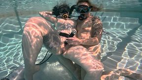 Aquaphilias- Kelli Curtis Harley Jayde- Underwater SCUBA Threesome MFF Pt 1