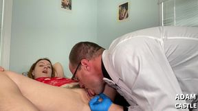 dr porno: gyno exam fuck facial with misty