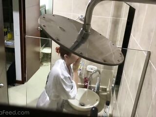 Spying On My Hot Neighbour And Caught Her Masturbating In The Shower - Anastaxia Lynn