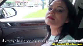 Stranded russian amateur assfucked pov style