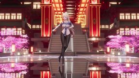 [mmd] Marionette Erotic Uniform Black Stockings