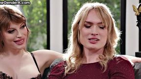 Stunning Tgirls in 3some