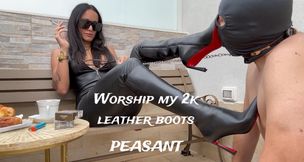 Worship my LOUBOUTIN BOOTS