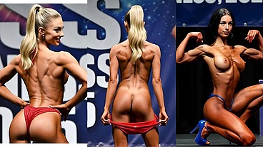 MISS NUDE FITNESS CONTEST 2025 - (Nude in public ai-Entertainment)