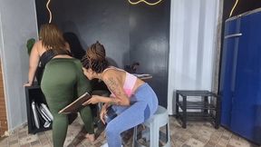 Fetish Shop Owner Secretly Smelling Farts During the Interview – by Rosalia Peach and Anita Perverse – Part 2