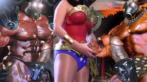 Superheroine Wonder Woman Titans Humiliated