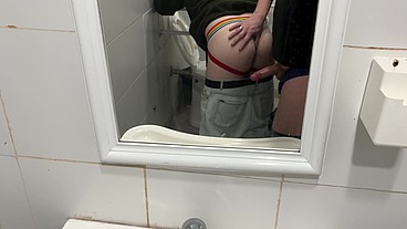 Picked up a Straight Student and Fucked him in Public Toilet [4K]