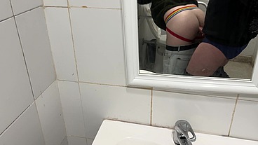 Picked up a Straight Student and Fucked him in Public Toilet [4K]