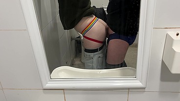 Picked up a Straight Student and Fucked him in Public Toilet [4K]