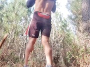 Compilation of jerking off in public places - walking naked with the risk of getting caught