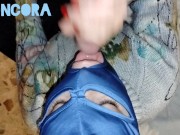 MY STEP MOM GIVES ME A BLOWJOB WITH SWALLOW IN FRONT OF HER Cuckold HUSBAND (ARONCORA)