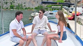 slutty sales executive dina joy takes a dp pounding during business boat trip gp3350