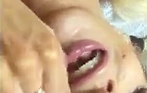 Cum eating blonde slut with huge tits! pov dick sucking swedish porn slut puma swede!