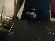 Cute Skull t-shirt/cumming on a black board