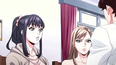 Horny cartoon roommate gets fingered, squirts & moans with pleasure