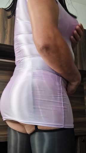 Sexy Pink Shinny Dress