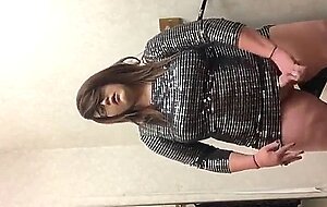 Fat Crossdresser Masturbating Solo