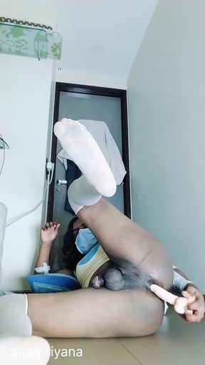 Indian Riyana Hard Fuking Dildo in Home Alone