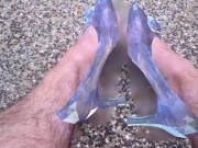 Flip flops broke and I have a date lucky my fairy godmother gave my a pair of glass slippers