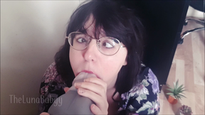 Nova Makes Slave Suck Huge Cock