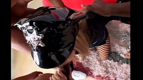Katie Ray is a slutty police woman looking for a black gangbang