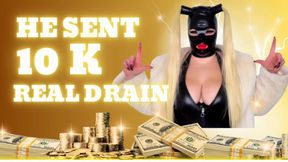 He sent 10 k - real story (audio)
