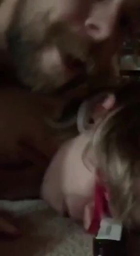 Daddy fucks blindfolded boy on floor