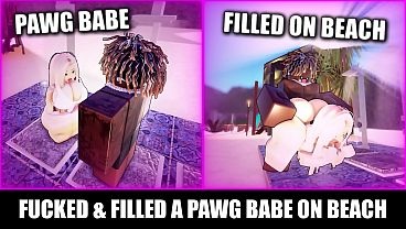 Met This PAWG Babe on Beach and FILLED Her (ROBLOX)
