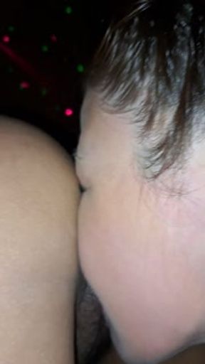 Part one of me licking this latinas wet pussy and ass while she sucks his dick.