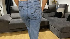 queefing, pussy fart in the jeans