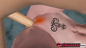 Midori Office 3D Animation - Reverse Lifting Fuck, POV Missionary, Tied Doggystyle Creampie in Uncensored Hentai