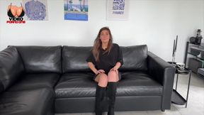 1st Casting and First Big Cock in Tight Pussy!