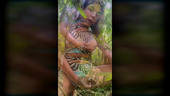 TS Angelique Monroe - A horny morning in the rainforest.