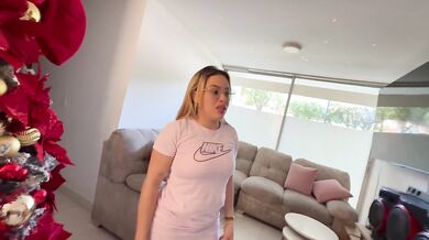 Blonde neighbor with giant ass does whatever to get her puppy