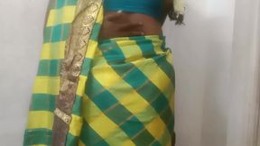 Tamil Saree Hot Busty Aunty Fucking in House