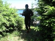 Orca predator on the prowl outside looking for the enemy