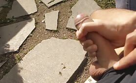 Exhibitionist Stud and Stranger's Hot Public Handjob Session