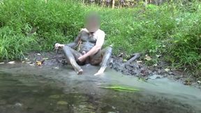 The Mud Bath -sexy Nature Guy Plays In The Mud