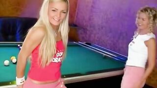 Ambitious Blonde Lesbians Seduce Each Others Assholes