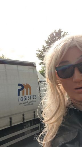 Hannah in the industrial area