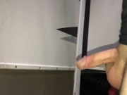Veiny cock takes *LONG* piss outside
