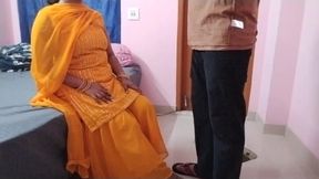 My Sali dressed for Haldi Ceremony but she has exams tomorrow. She is confused and alone with her Jija.