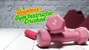 Macro Gym Instructor Crushed By Unaware Giantess