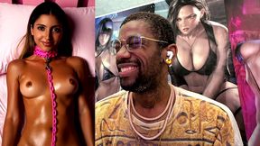 beautiful oily bronze skinned stepdaughter has a tighter pussy than stepmommy, ai generated