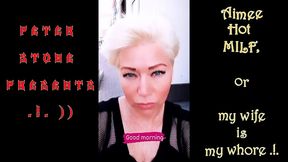 my lustful bitch indulges in debauchery in an open chat...))