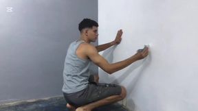 Young Painter Gets an Erect Cock